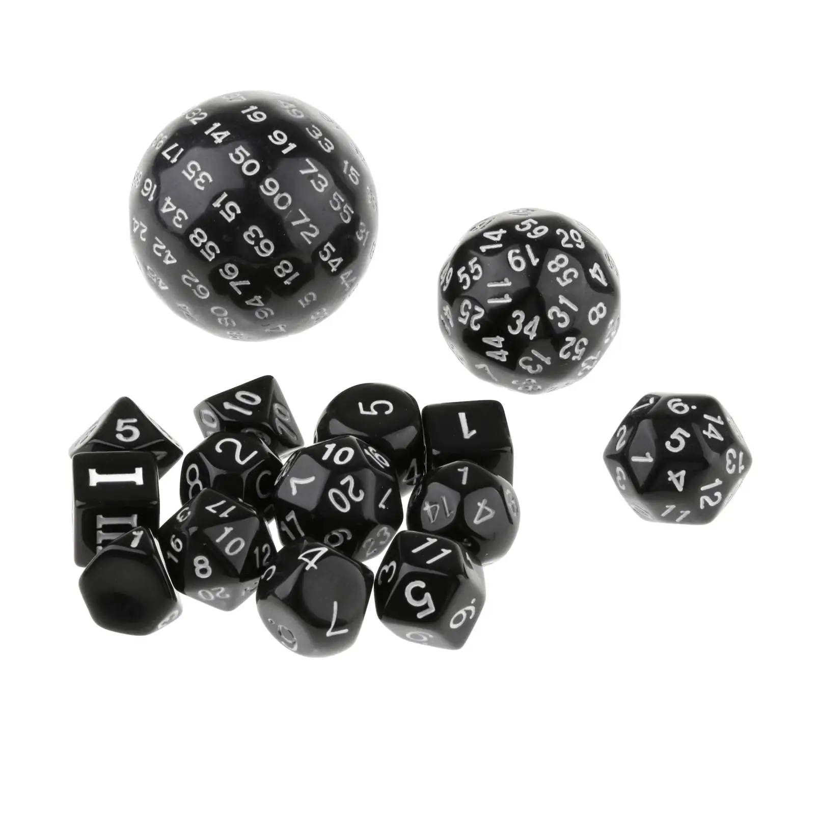 15Pcs Multi-sided Dice for MTG DND RPG Role Play Party Table Game Props