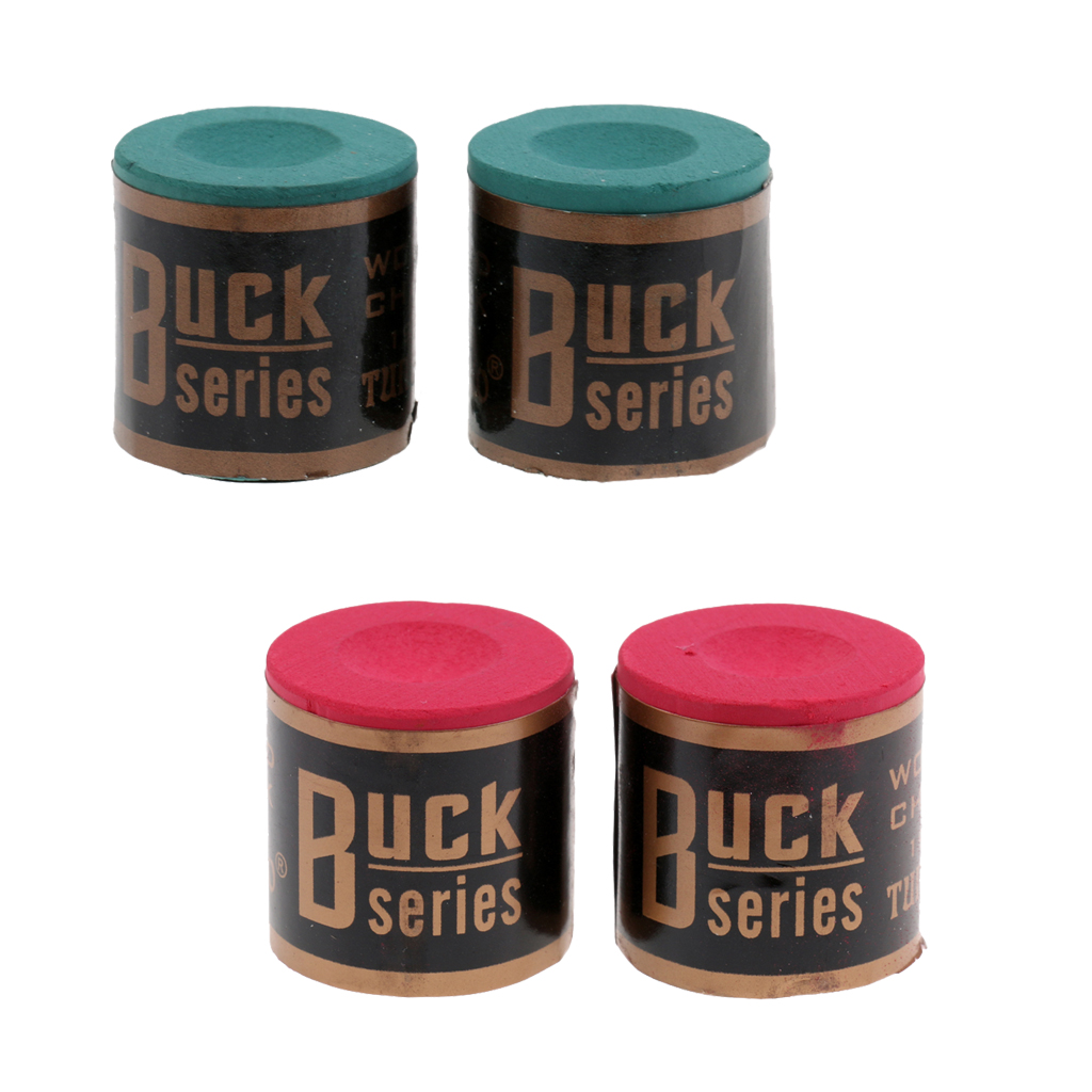 2 Blocks Per Box Premium Snooker Pool Cue Tip Table Billiard Chalk Green Red