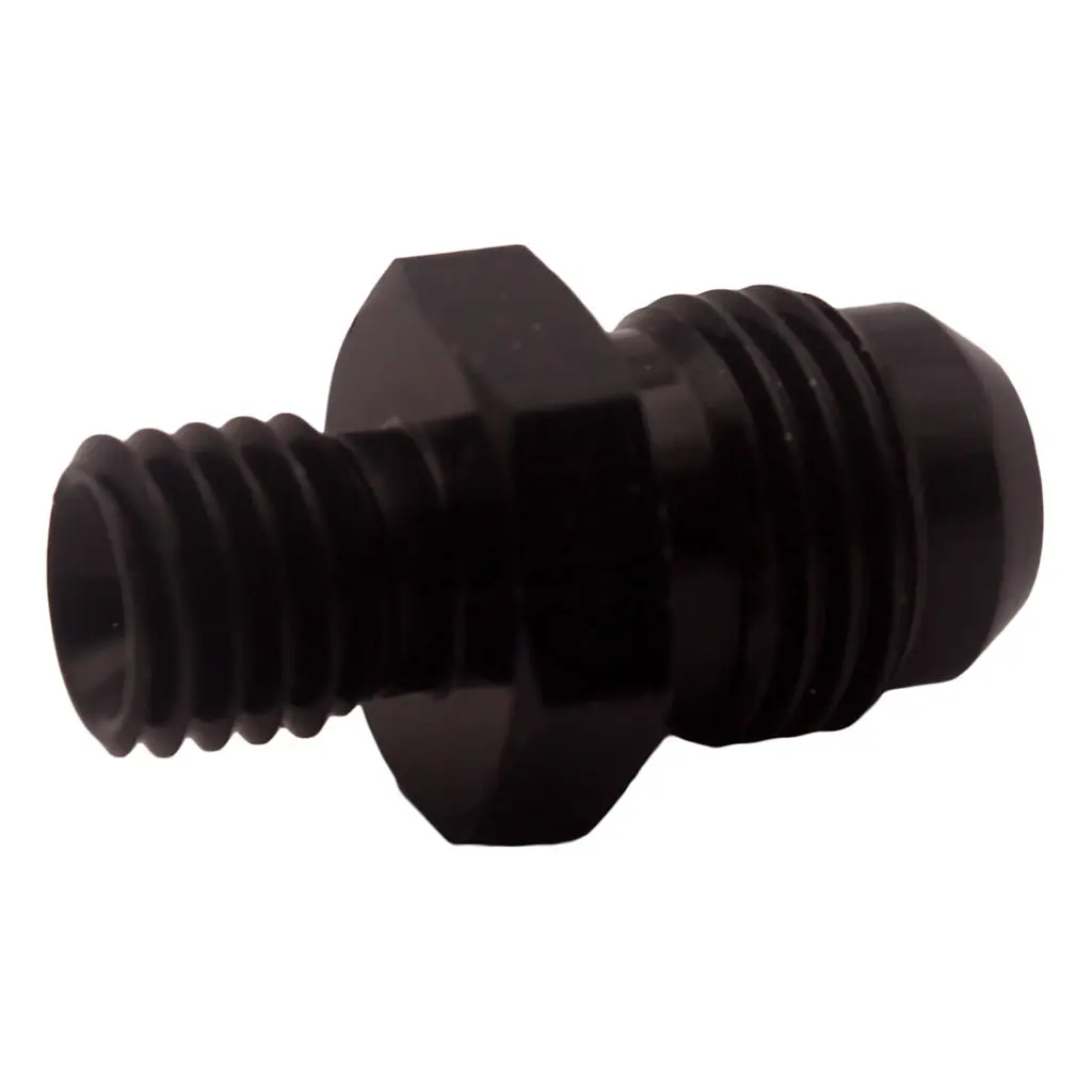 AN6 AN-6 Male To M10x1.5 Car Aluminum Alloy Fittings Adaptor  - Black