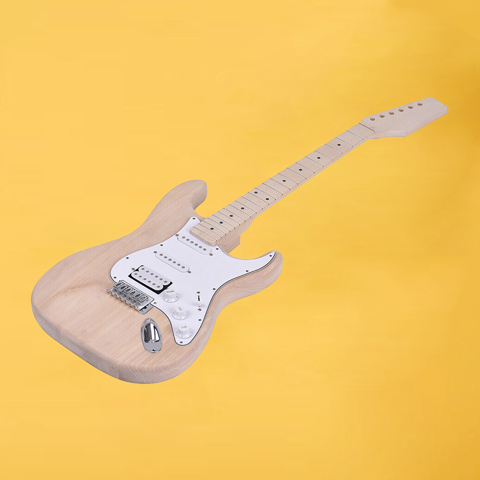 Unfinished Electric Guitar Kit Electric Guitar Body Accessory DIY Electric Guitar Accessories 40x39cm for Beginner Guitar Lover