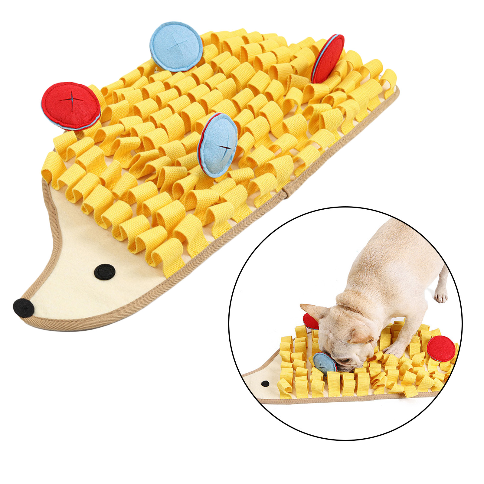 Dog Sniffing Mat Nose Training Snuffle Pad Pet Feeding Training Mat Slow Feeding Mat Puppy Sniff Slow Food Flowers Smell Pads