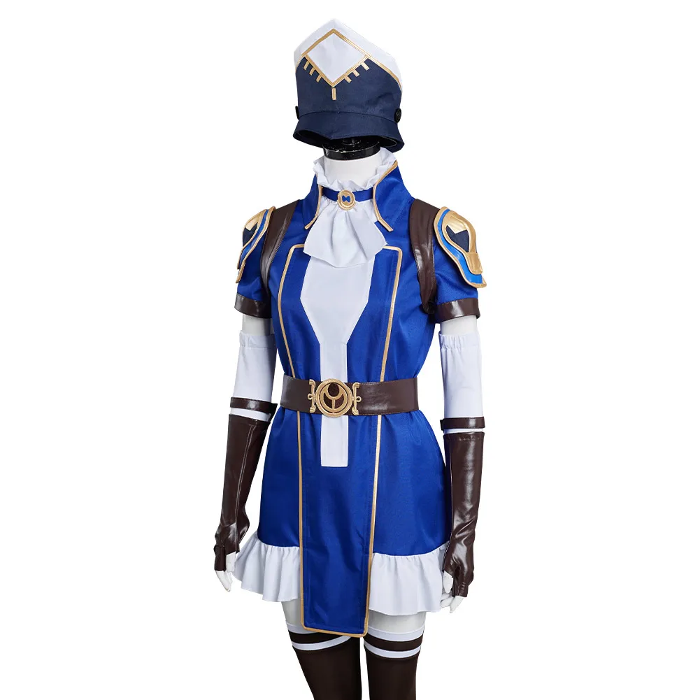 plus size halloween costumes Arcane: LOL - Caitlyn the Sheriff of Piltover Cosplay Costume Outfits Halloween Carnival Suit sexy police woman costume