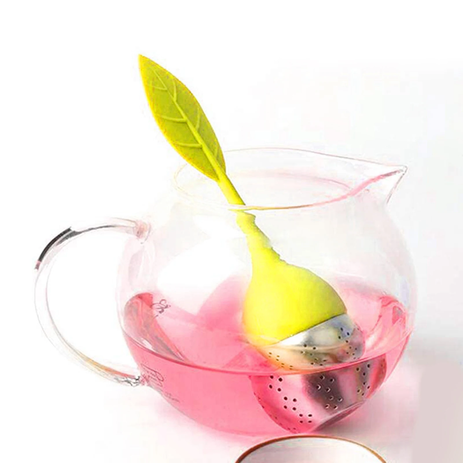 Household Tea Infuser Silicone Tea Strainer Silicone Tea Strainer r with Drip Tray Tea Balls Tea Strainers