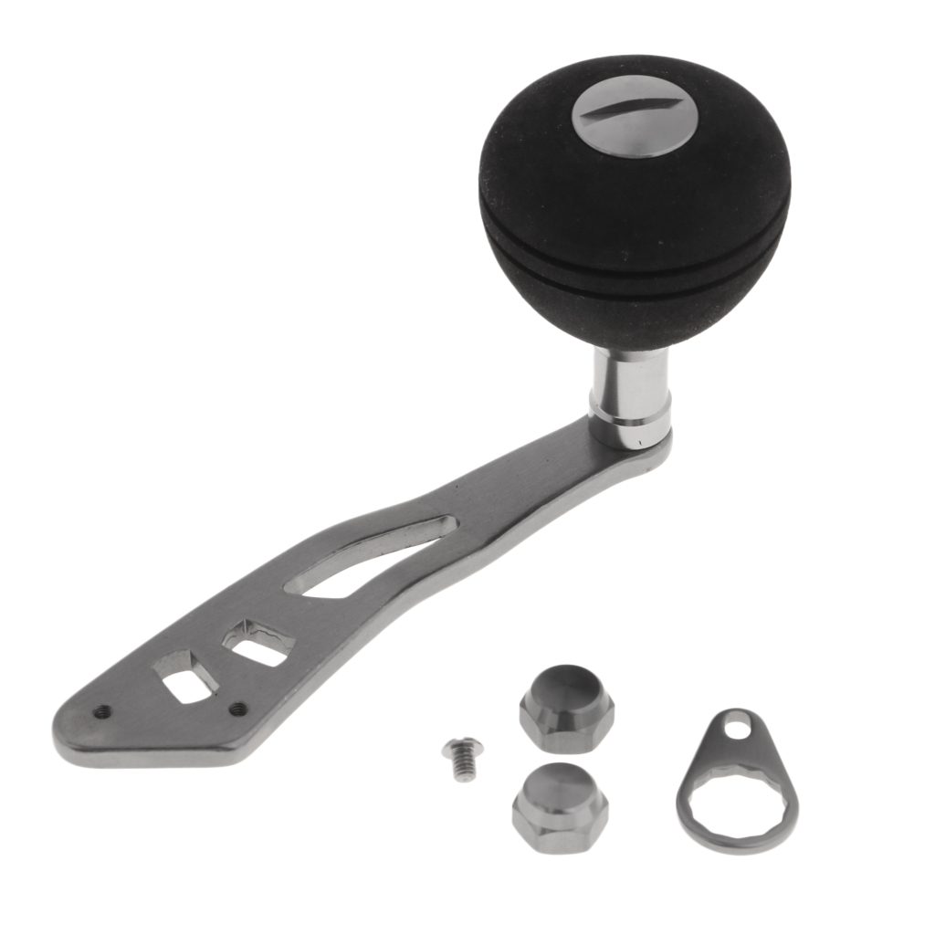 Metal Baitcasting Fishing Reel Handle Crank Knob Replacement Accessory