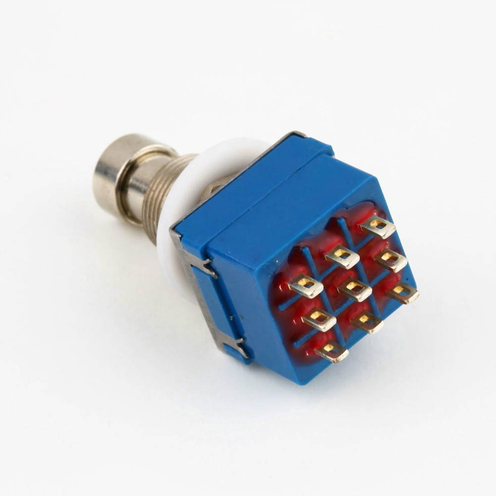 Gitarre Effekte 3PDT Pushbutton Pedal Fußschalter EIN-EIN Schalter Solder Terminal Latching Stomp Fuß Control Schalter True Bypass – Detail 4