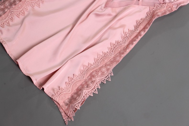 Waliicorners Bathrobe Gown Nightwear Homewear Satin Bridesmaid Sleepwear Lace Intimate Lingerie 32 H5ce73fc75be74fc88b6fb6a28b821573H