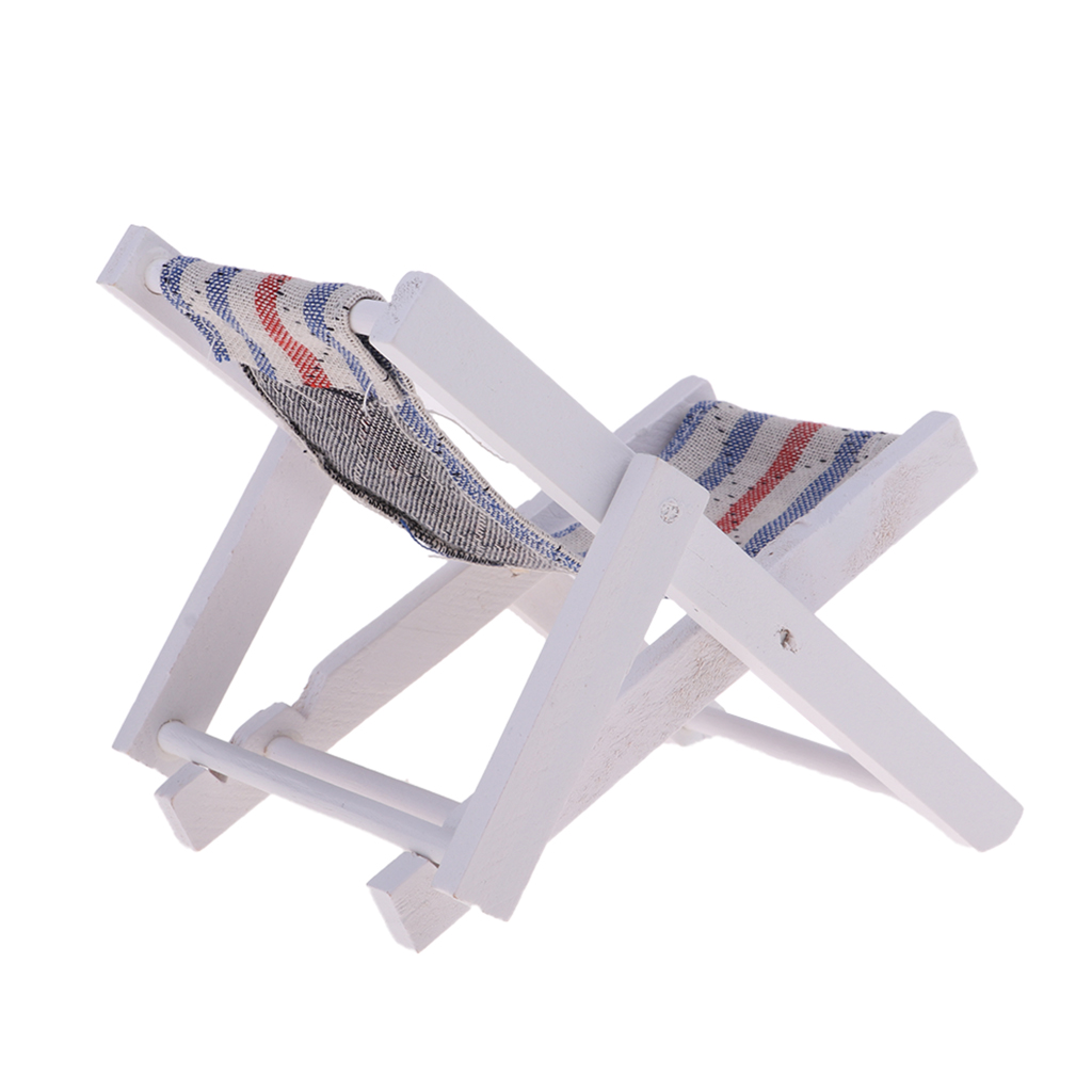 1/6 Miniature Folding Beach Deck Chair  Action Figures Accessory