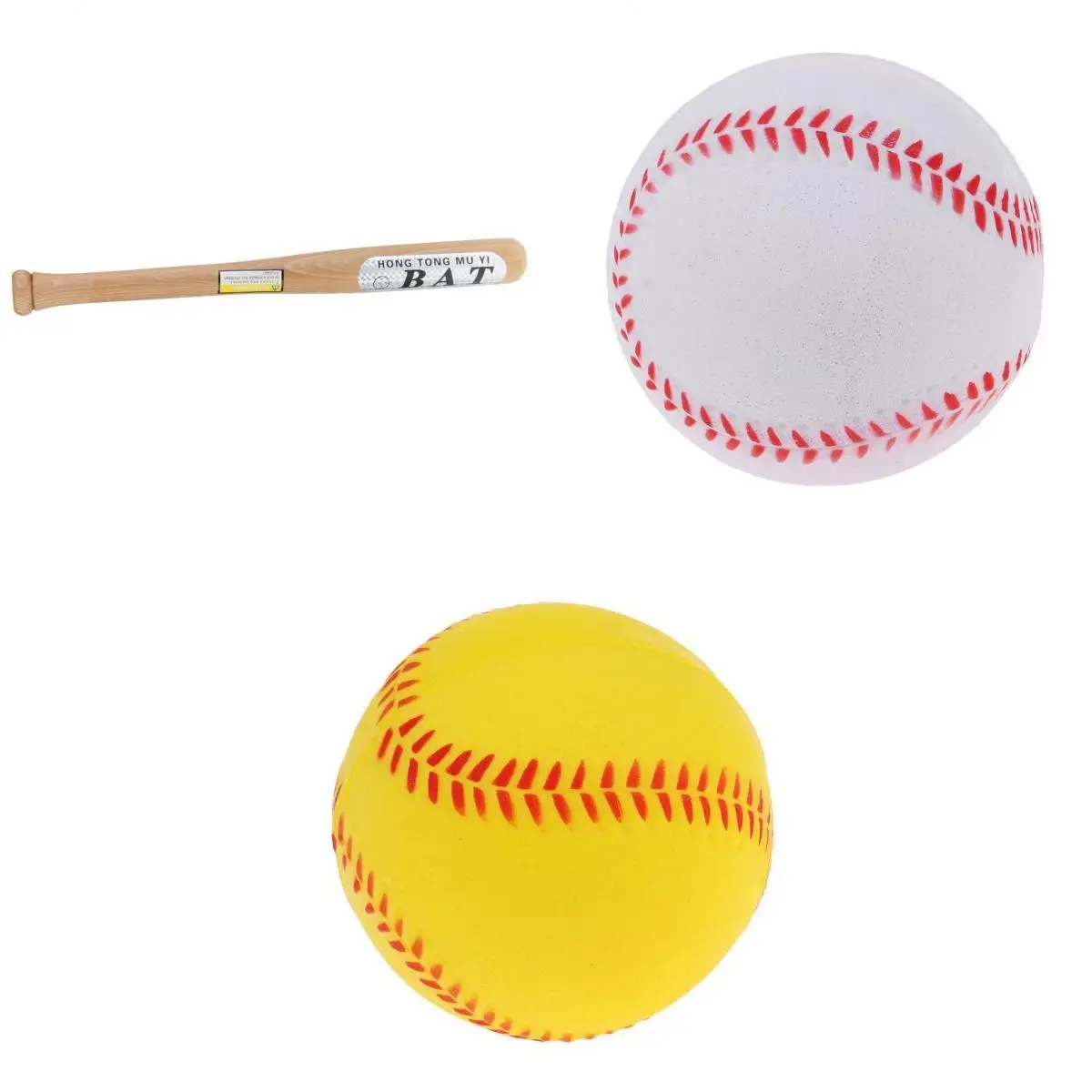 Premium Baseball Bat 21 '' Softball Bat Holder 2 Pieces PU Foam Ball