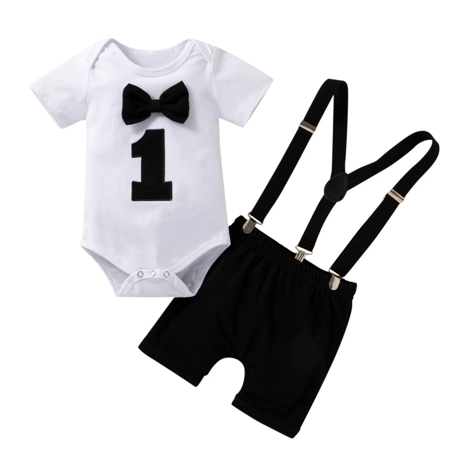 Miaouyo Baby Boys Girls 1st Birthday Romper Outfits My 1st Birthday Bodysuit Infant Newborn Baby Jumpsuit Pajamas Outfits 