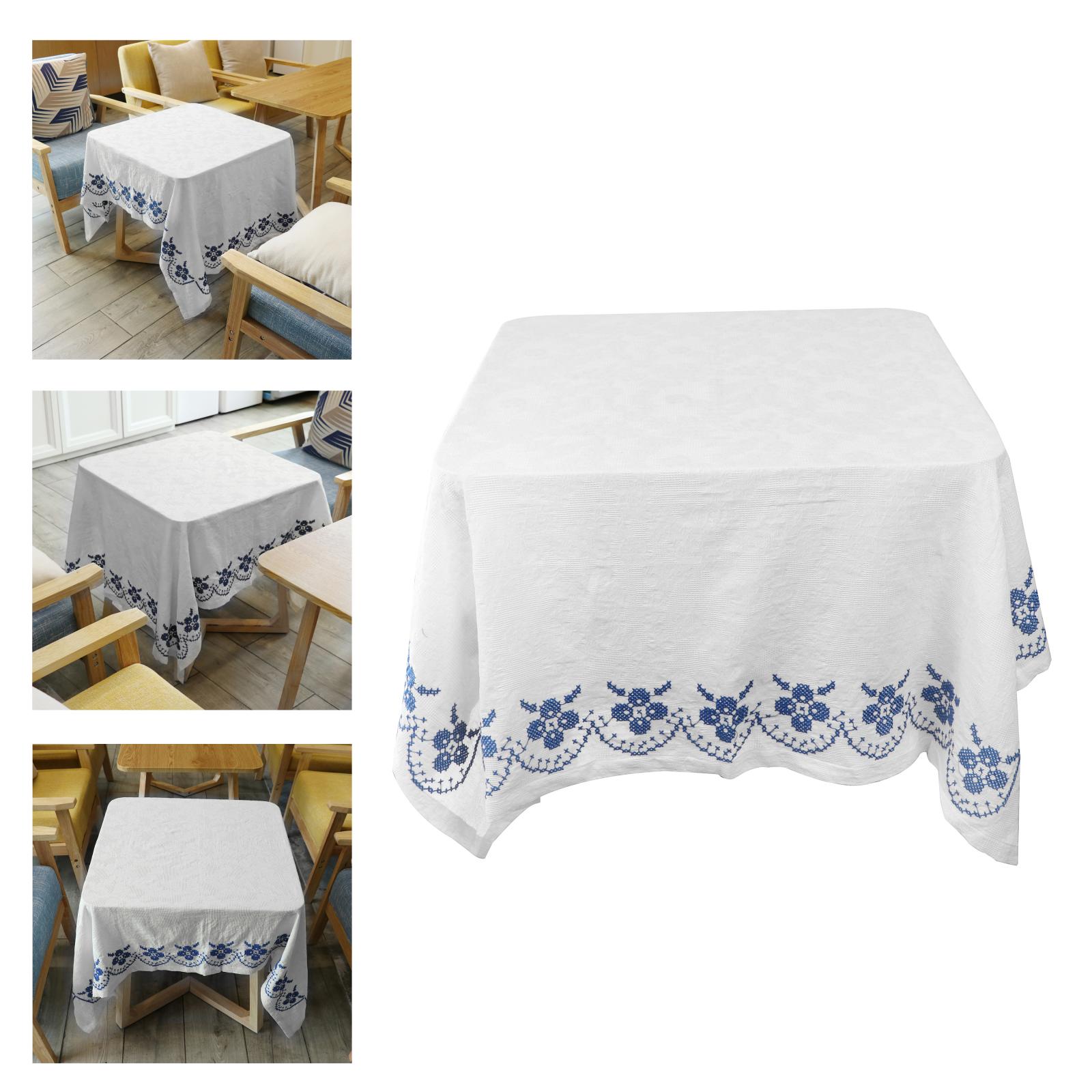 Rectangle Cotton Tablecloth Table Overlays Wedding Party Tabletop Decoration Banquet Dining Table Cover Christmas Table Cloth