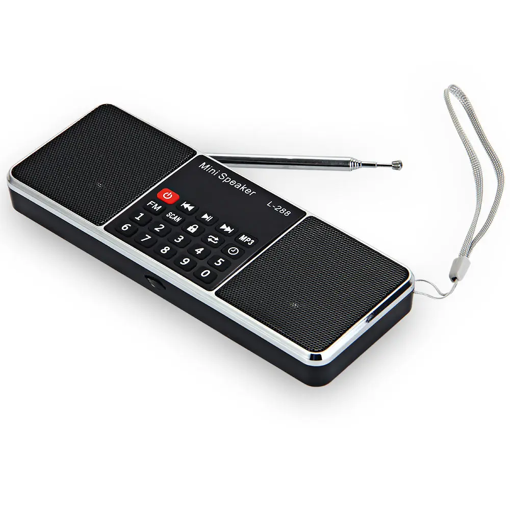 L-288 mini portátil rádio fm alto-falante estéreo