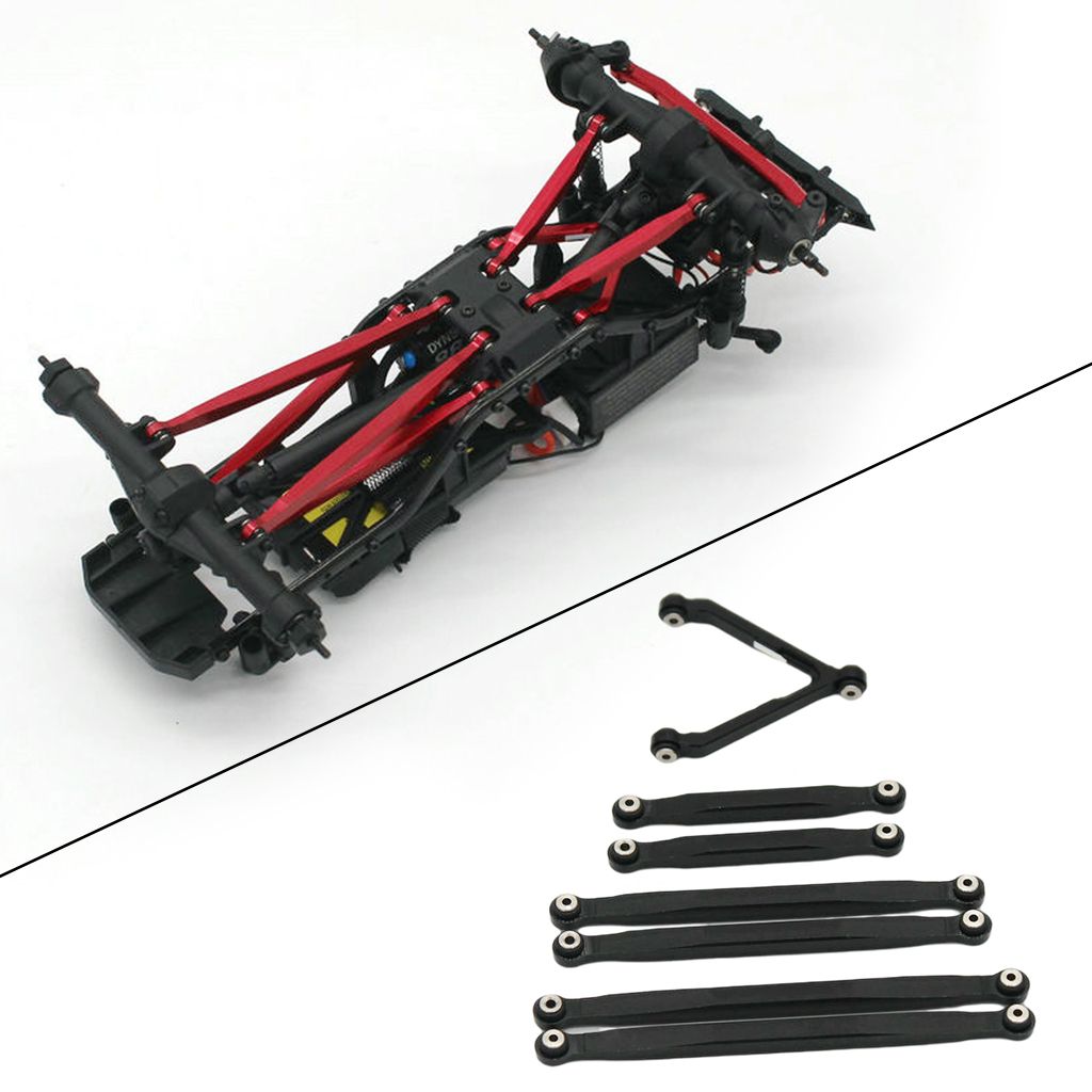 7x RC Aluminum Link Set for Axial SCX24 AXI90081 Model Crawler Buggy Car Upgrade Parts