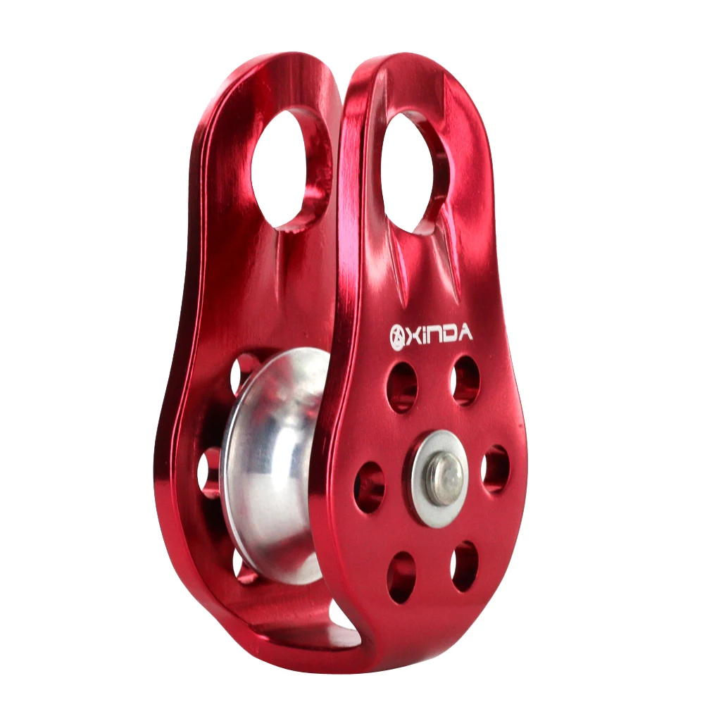 20KN Heavy Duty Climbing Pulley Single Rope Rock Pulley Ascending Devices