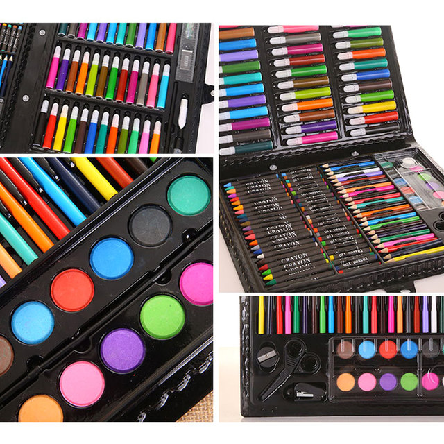 Art Set 180pcs Art Supplies Kit Artists Drawing Pen Set Sketching Painting  with Portable Wooden Case Oil Pastels Color Pencils Crayon Markers Great  Gift for Kids Children Student Teens Beginner Artist price