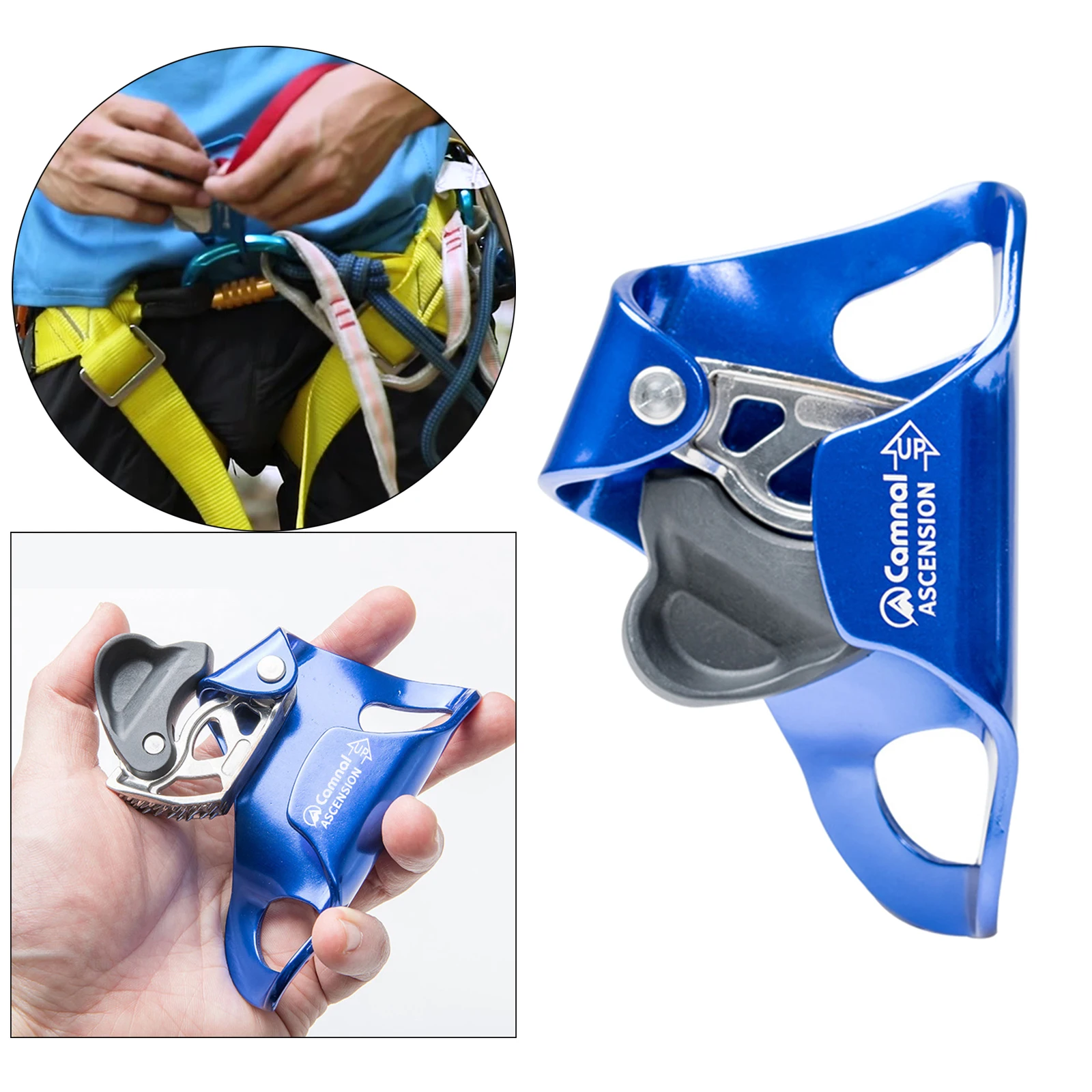 Rock Climbing Chest Ascender Clamp Gear Chest Ascender Climbing Rappelling Rigging Clamp for 10-13MM Rope Sport Accessories