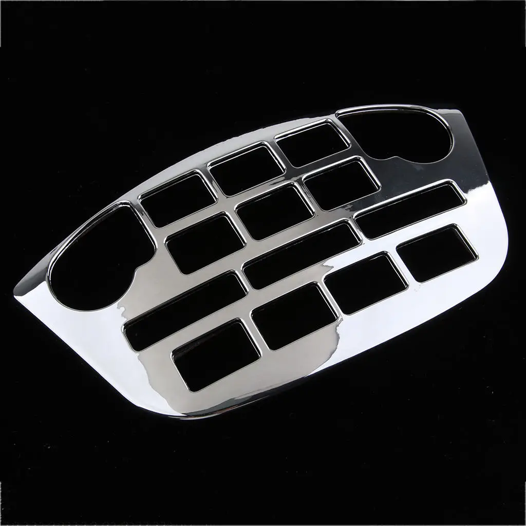 ABS Plastic Motor Radio Accent  Panel Silver for Honda Goldwing GL1800 01-11