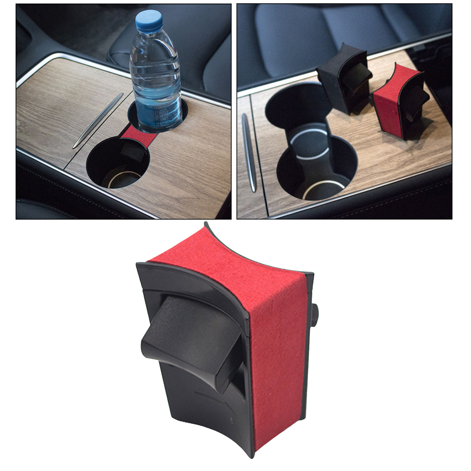 Car Cup Holder Clip for Tesla Model 3 Model Y Accessories Car Water Cup Slot Slip Limit Clip ABS Cup Holder Limiter