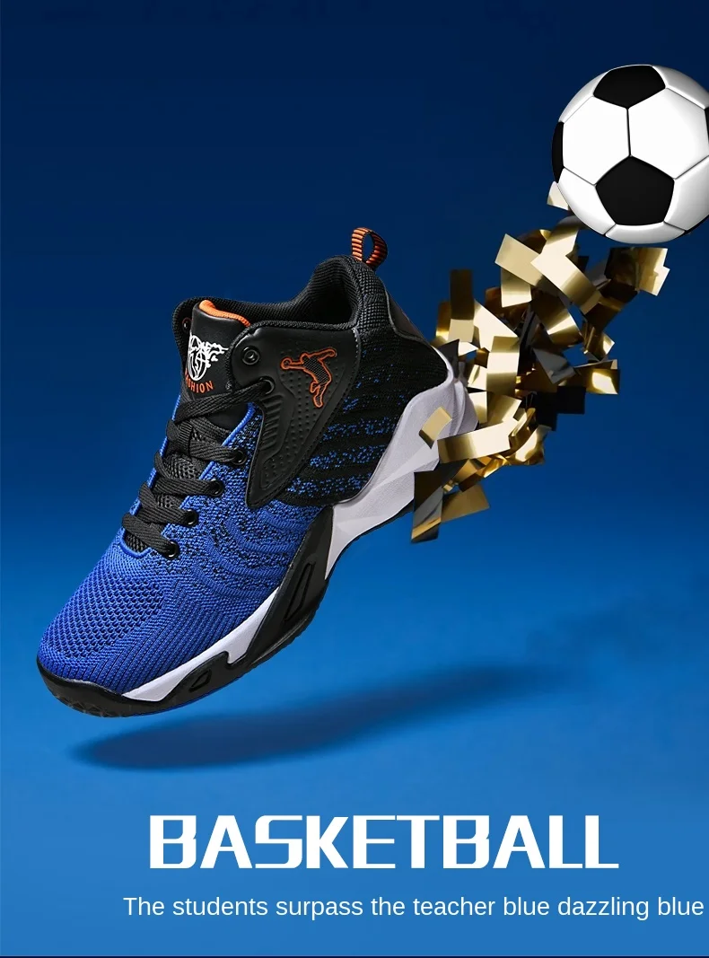 Zapatillas de baloncesto de alta calidad para hombre y mujer, zapatos deportivos transpirables resistentes al desgaste con amortiguación de aire, Unisex