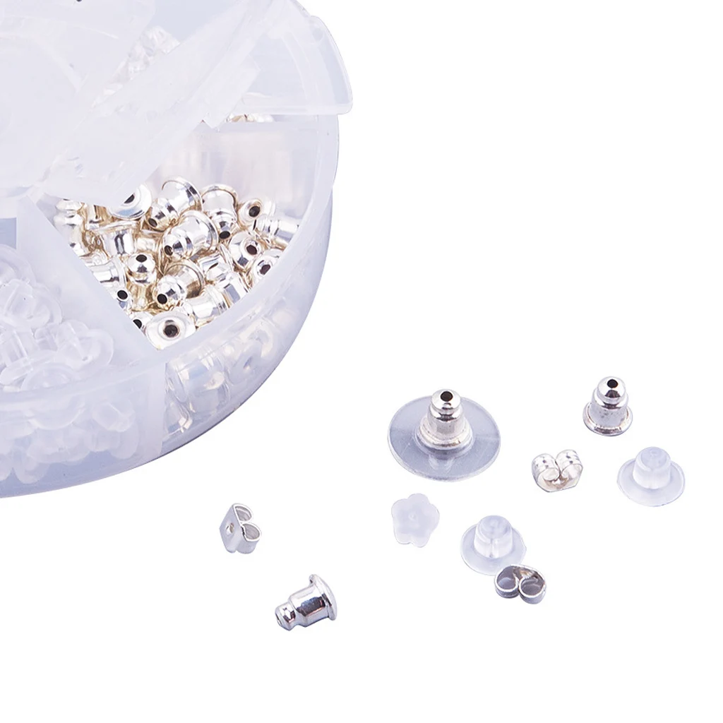 260 Pieces Earring Backs Earring Stoppers Ear Post Nuts Combination For Girl