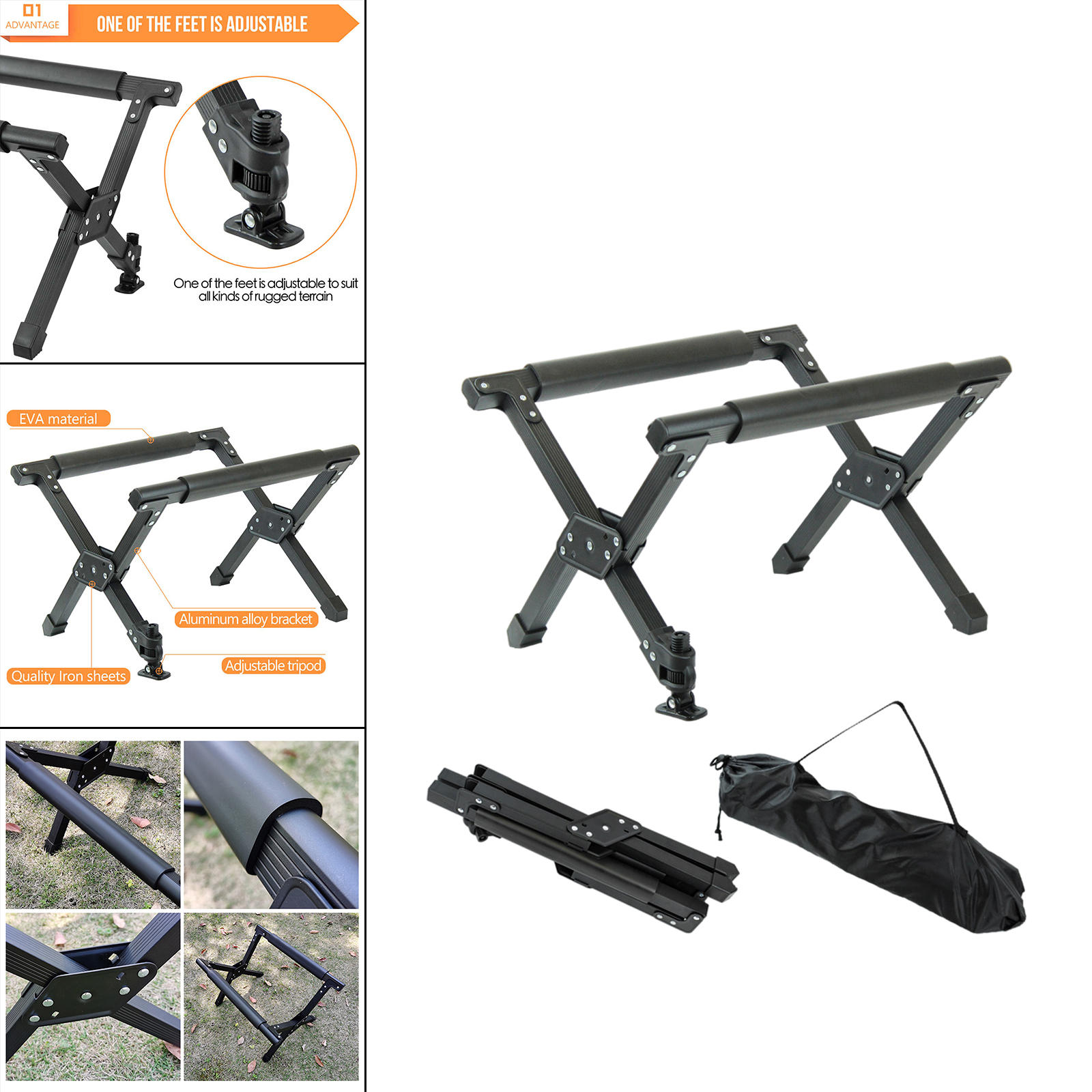 Folding Ice Bucket Rack Outdoor Cooler Stand Camping Hiking BBQ Picnic Foldable Rack Outoor Accessories