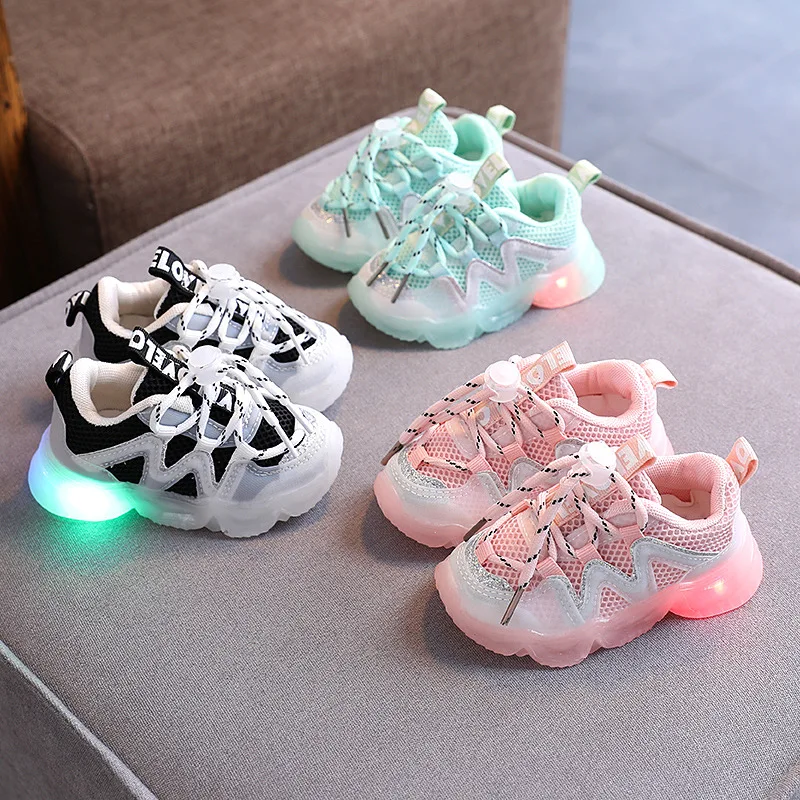 Kabeto 3D Sneaker Shoes LED Light Children Luminous Toys Boys Girls Baby 7 Colors Flashing Lights