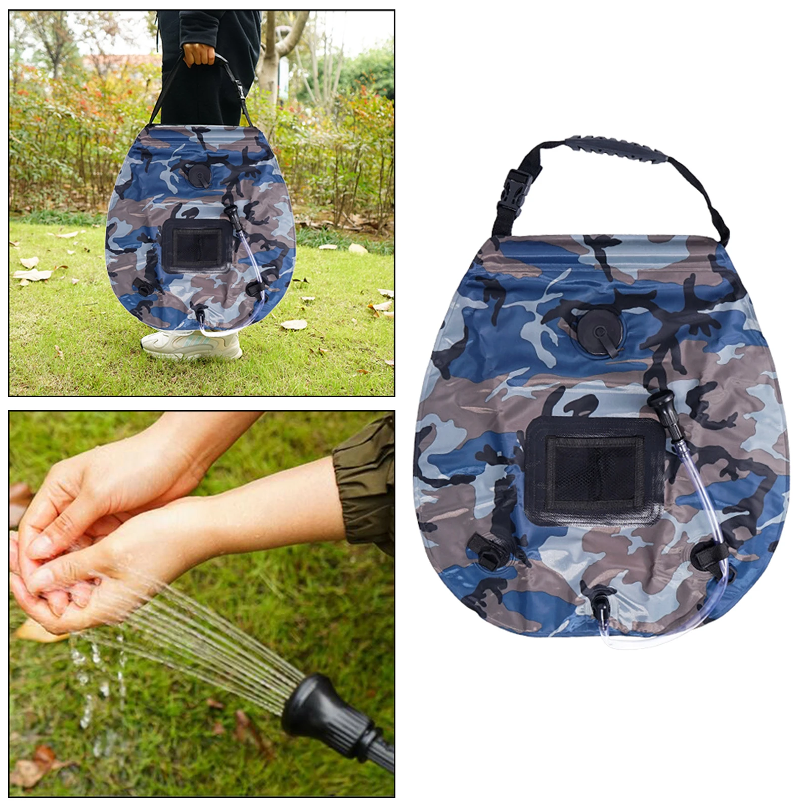 20L Solar Camping Shower Bag for Beach Swimming Hiking Outdoor Shower