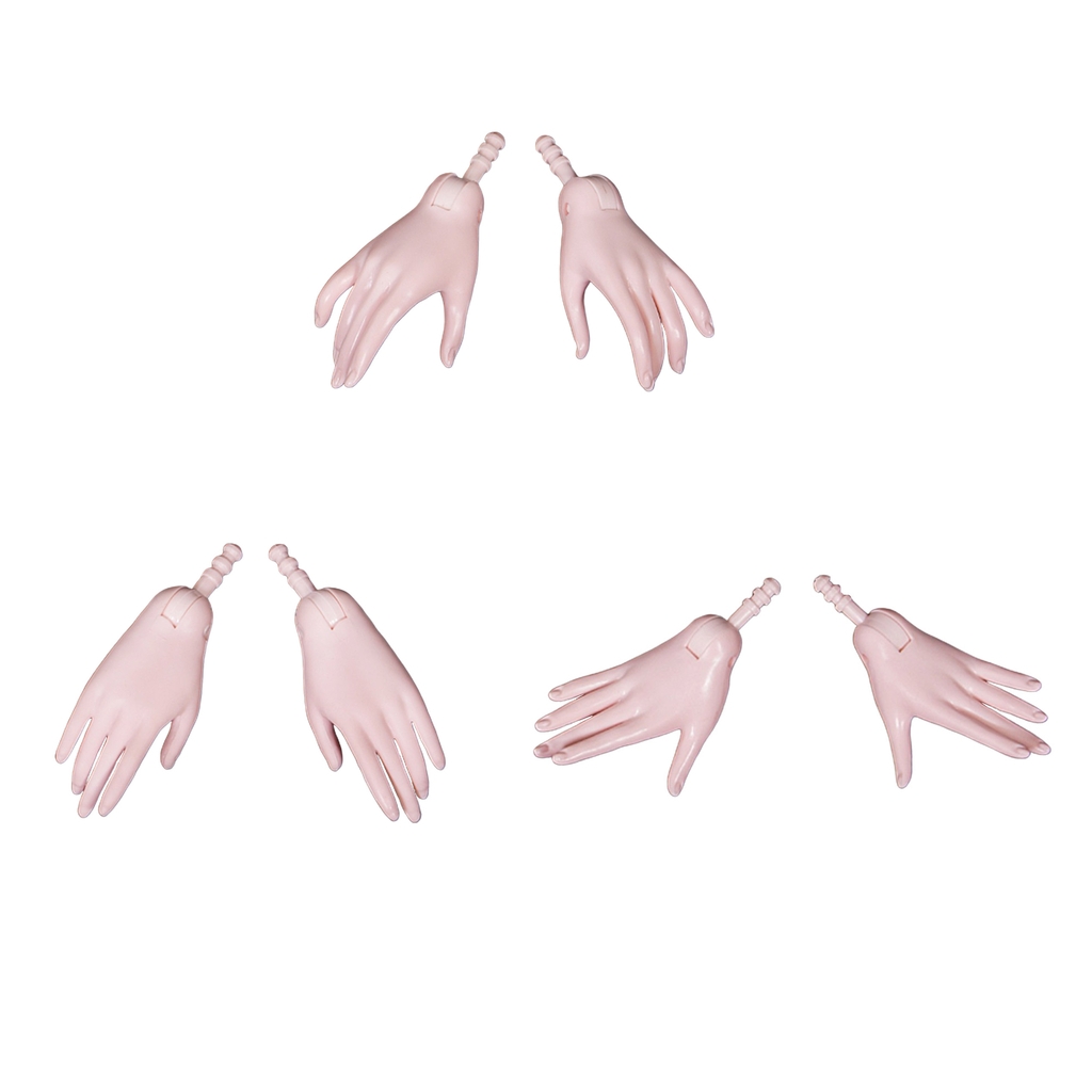 Plastic 1/3 Ball Jointed Doll Custom DIY - Movable Joints Dolls Hands for 60cm BJD Dolls DIY Making Body Parts - 3 Styles