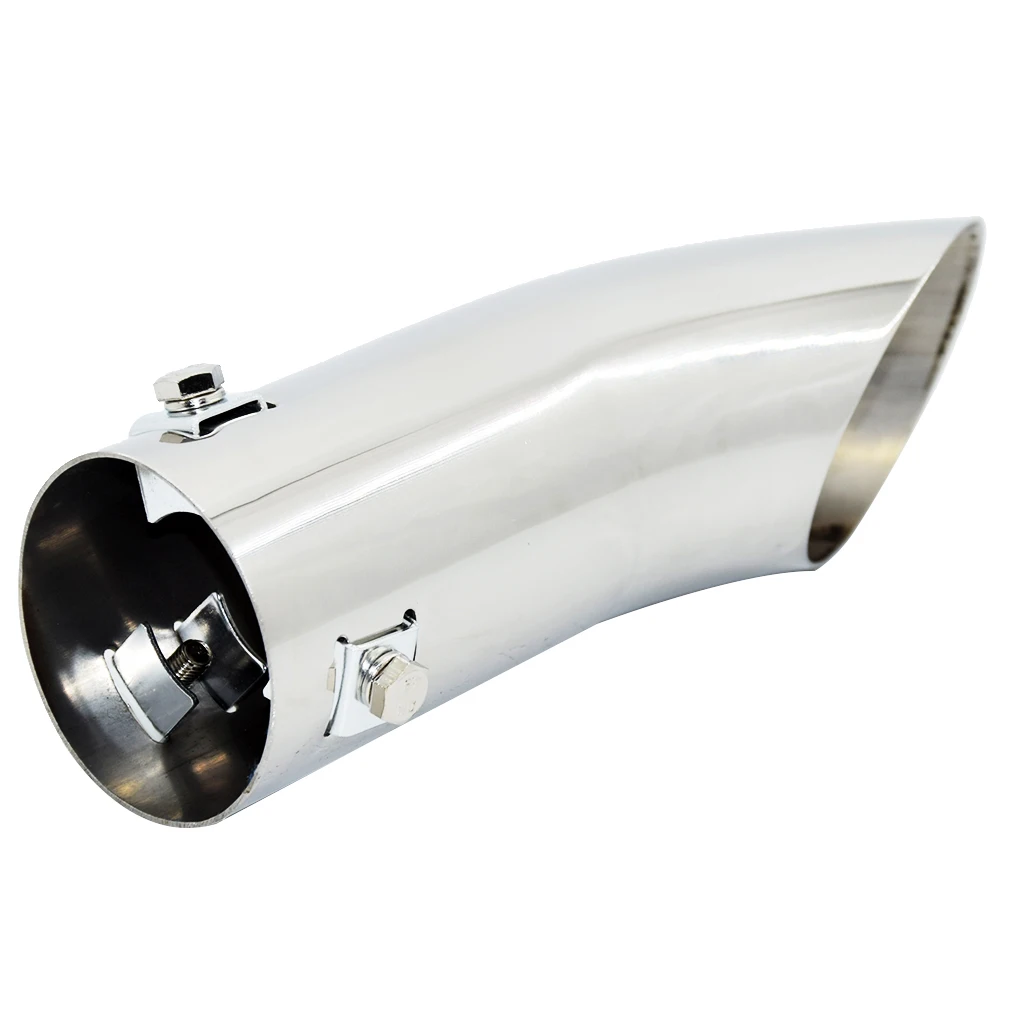 Universal 59mm Car Exhaust Pipe Silencer Muffler End Tips Stainless Steel fit Most of Cars