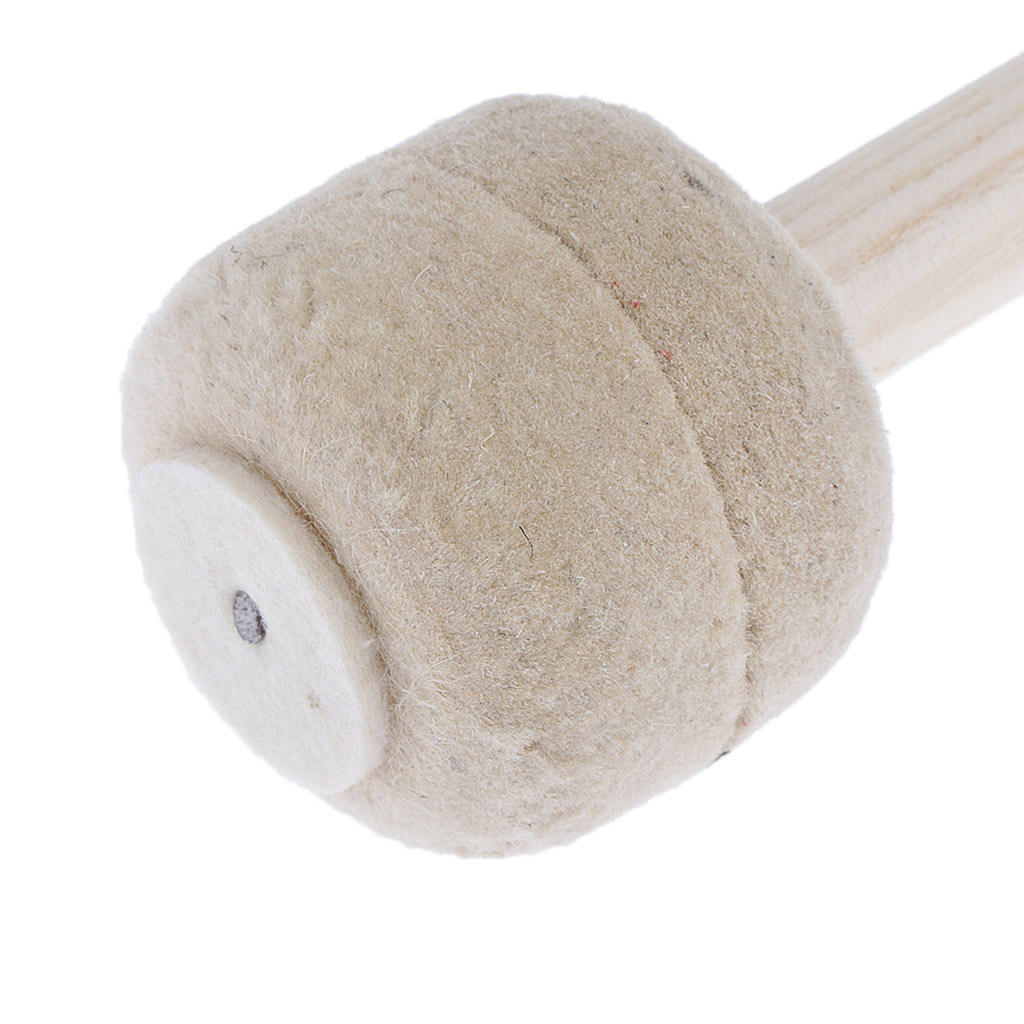 Magideal Tenor Drum Mallets 1.8 Inch Felzfell for Bass Drum Percussion Accs
