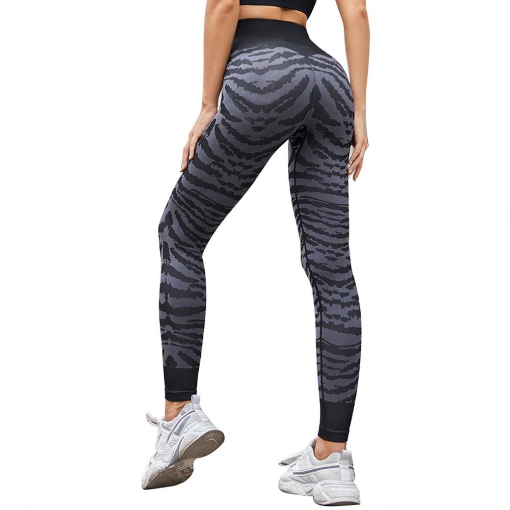 Seamless Yoga Pants Printed Zebra 