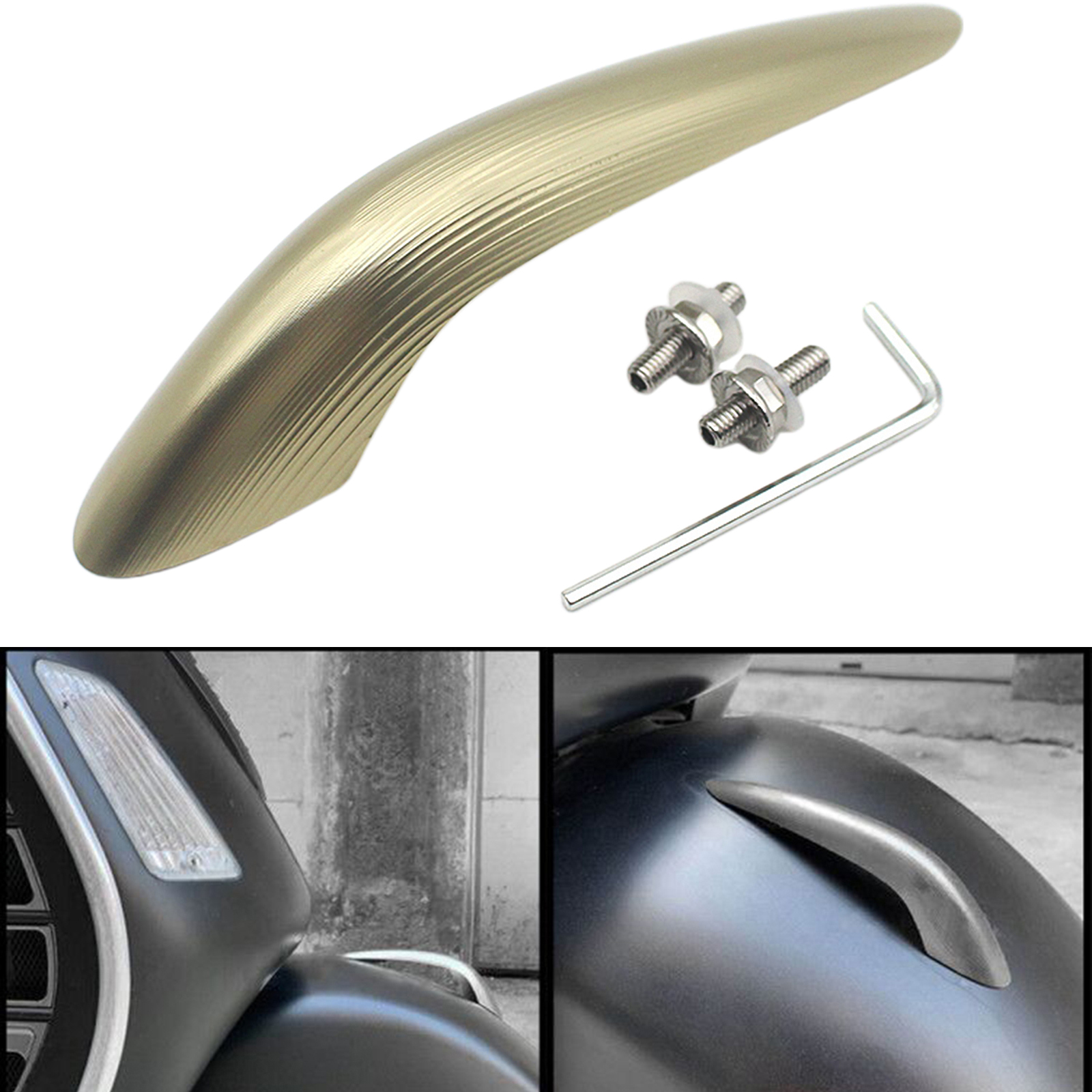 CNC Aluminum Front  Mudguard Nose Beak Decor for Vespa GTS GTV 250 300