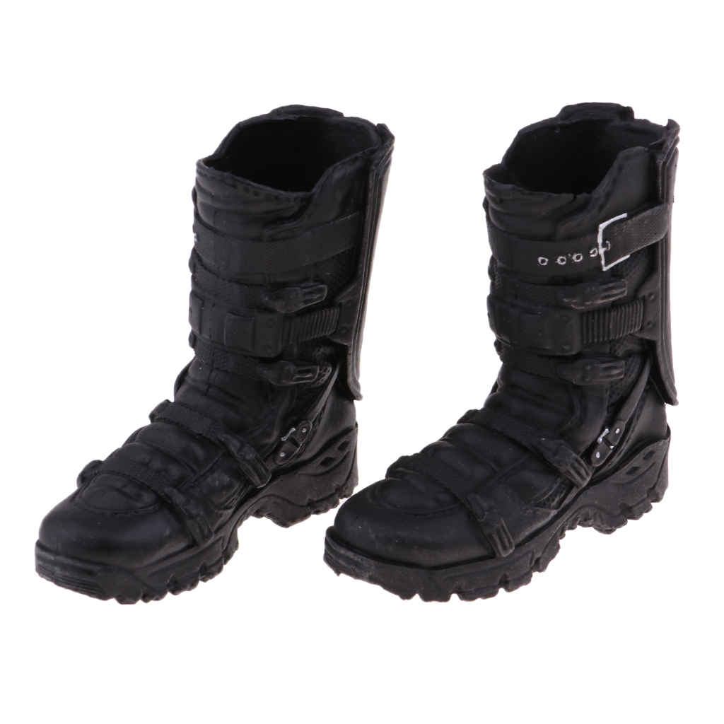 1/6 Scale Male Soldier Black Boots Shoes for 12'' Action Figure Hot Doll