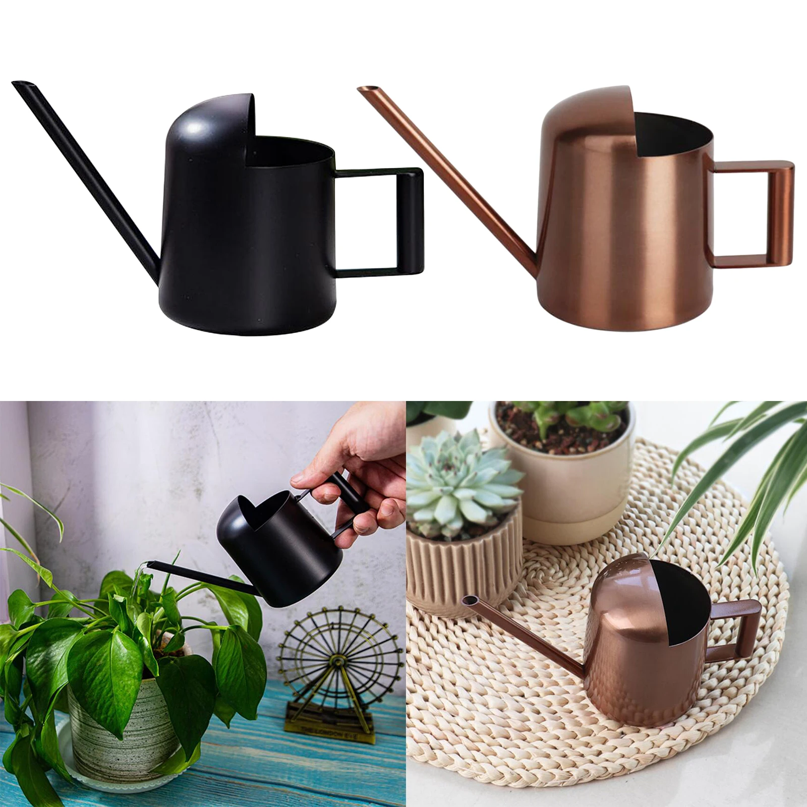 300ml Long Mouth Water Cans Home Plant Pot Bottle Watering Device Long Spout Garden Water Can for Indoor Outdoor Garden Tool