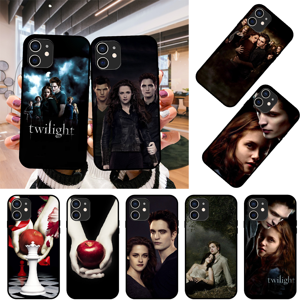 cheap iphone 11 cases Phone Case For Apple IPhone 12 Mini 11 Pro  XR X MAX SE XS 4 5 6 6S 7 8 E Plus Black Cover Etui Silicone Coque Film Twilight cheap iphone xr cases