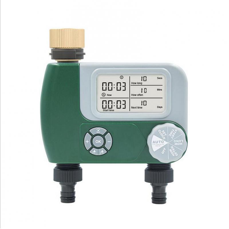 Home Water Timer Kit Sprinkler Garden Timer Outdoor Watering Device Irrigation Instrument for Yard Pool Filling 2 Outlet