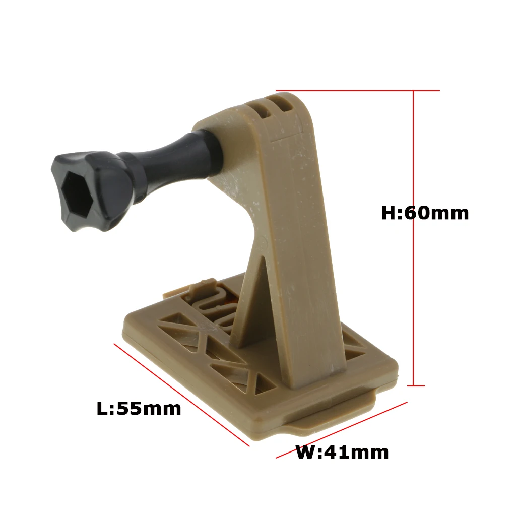 Universal NVG Helmet Mount Adapter Bracket for  Camera Brown