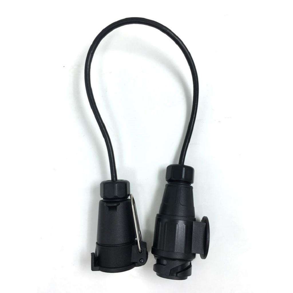 Waterproof Towbar Towing Plug Socket 7Pin to 13Pin Trailer Truck Electric EU