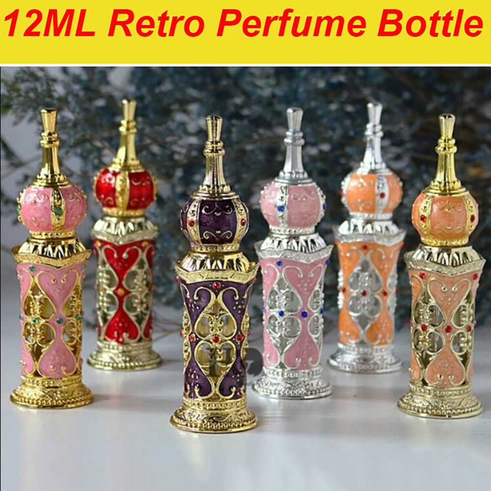 Best of 1 Pcs 12mL Arabian Style Antiqued Metal Arabian Style Essential Oil Bottles RefillablePerfume Bottles Decoration Gifts Reviews & Tips