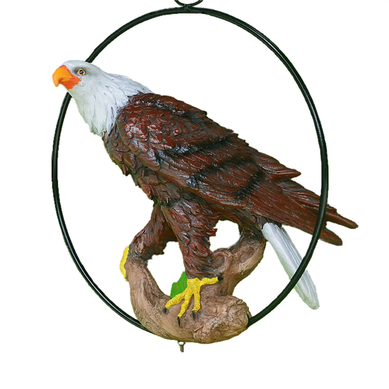 Eagle Decoration Ornaments Polyresin Lifelike Crafts Bird for Garden Outdoor Home