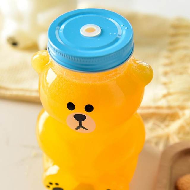 Ceramic Bear Water Cup for Men and Women, Cute Cartoon Straws