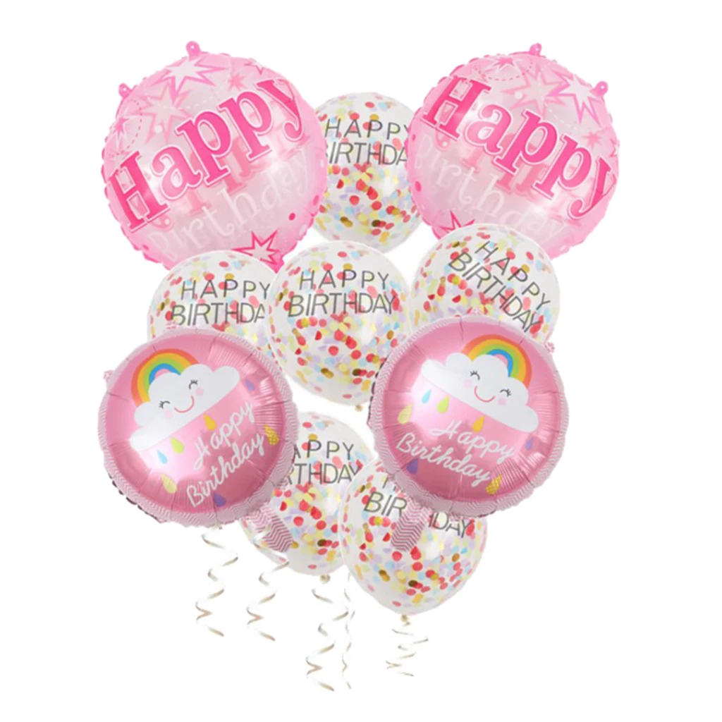 10Pcs Confetti Latex Balloons Colorful Balloons Party Birthday Wedding Decor