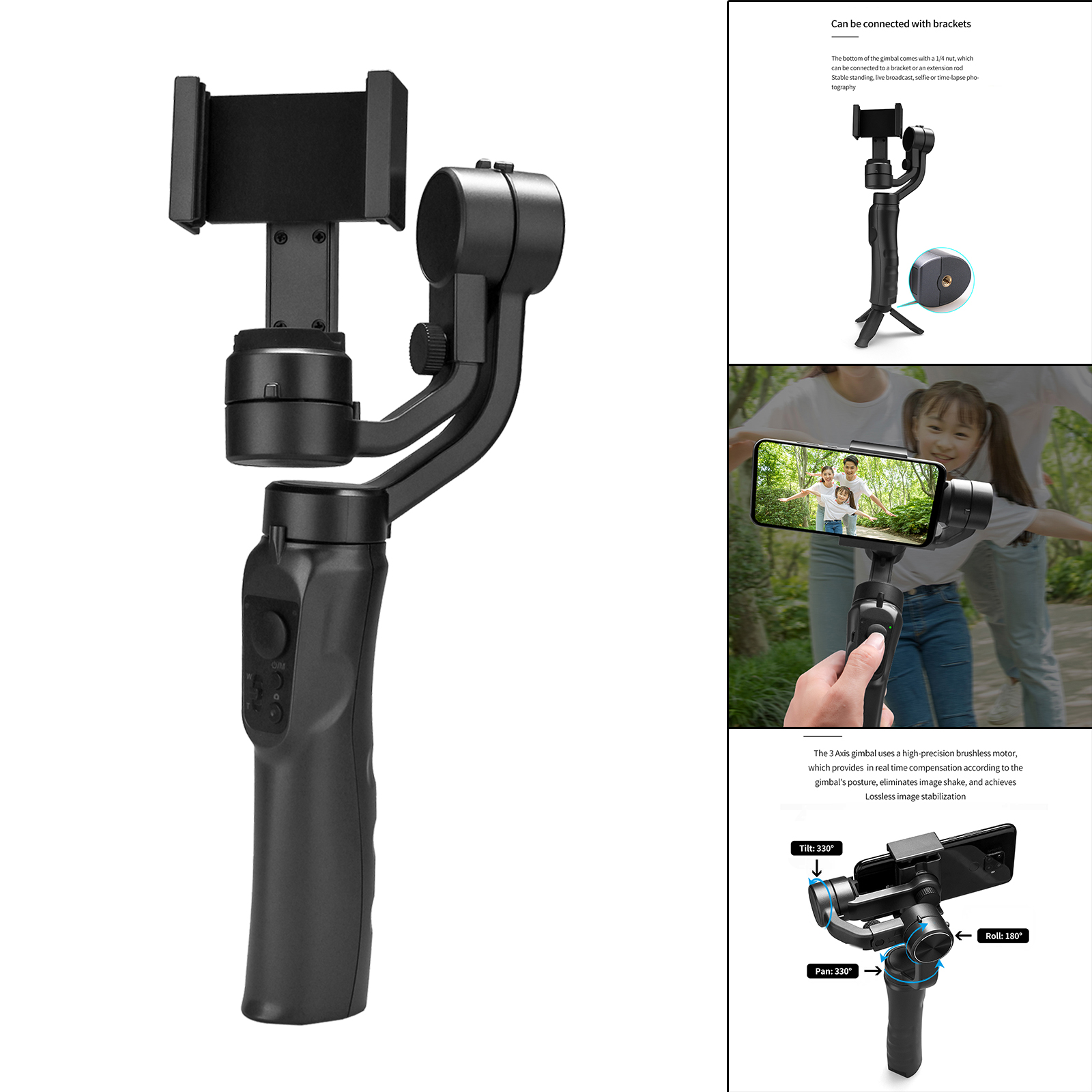 Selfie Stick Face Follower Stabilizer Selfie Tripod Phone Tripod For Selfie Live Broadcast Photograph