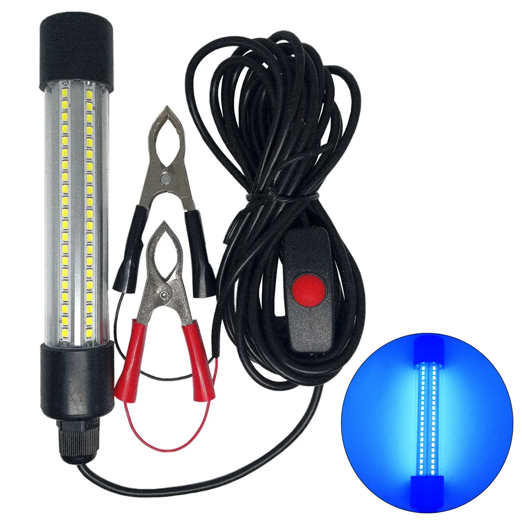 12V 13W LED Submersible Fishing Light Underwater Ultra Bright Shrimp Crappie Light with 5 Meters Cord