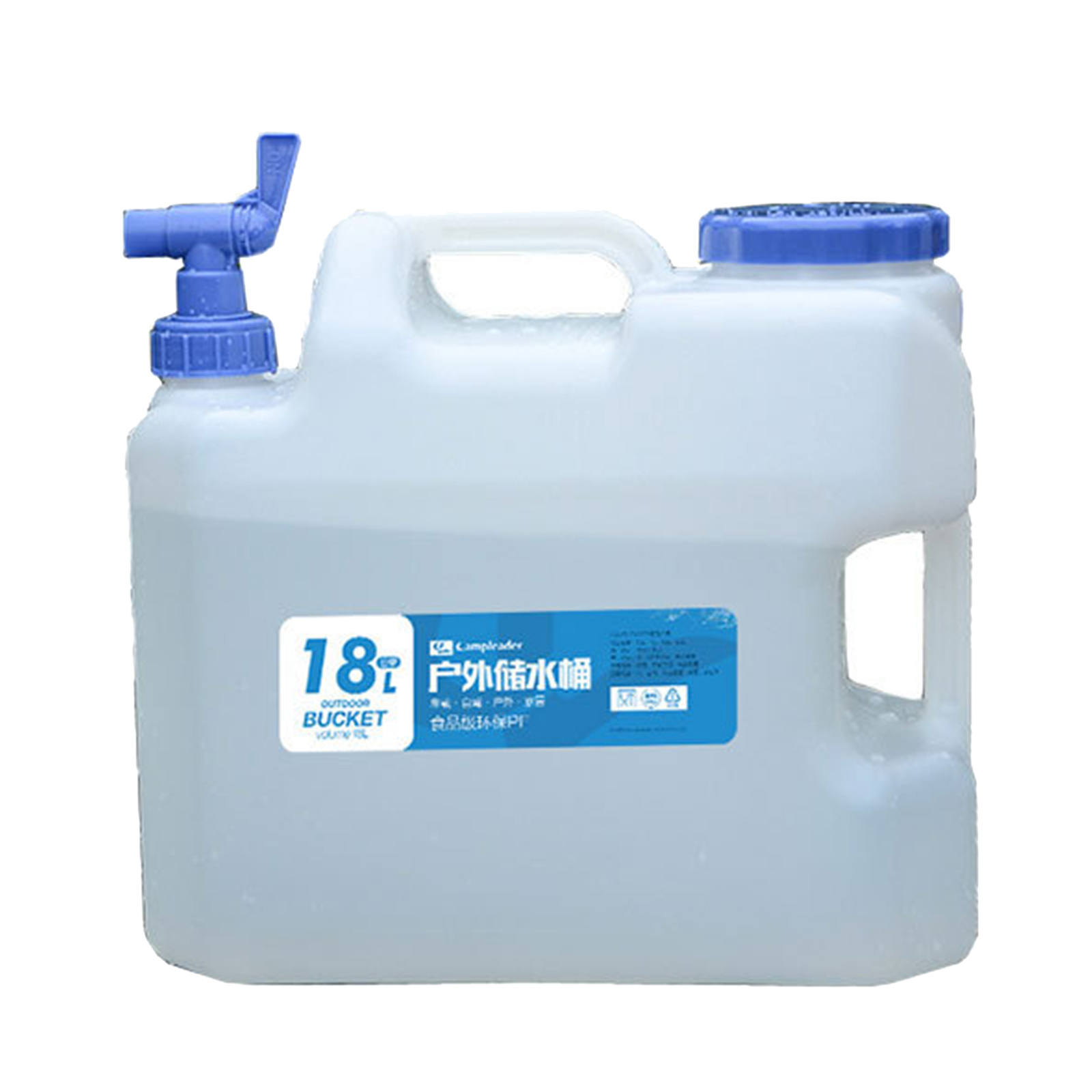 Outdoor 18L Water Storage Container Reusable Hiking Emergency Water Bucket