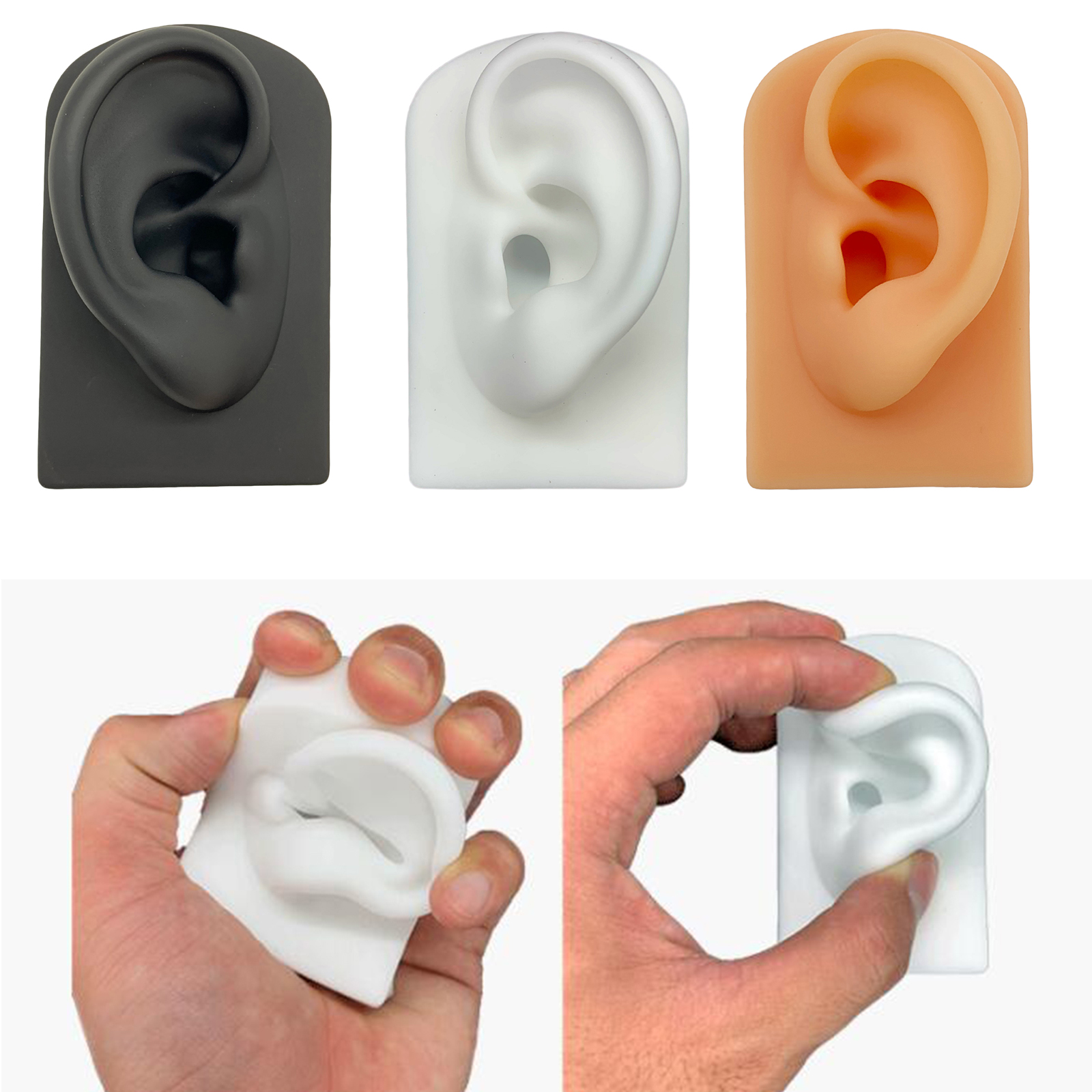 Ear Model Human Body Part Model Simulation Silicone Artificial Ear Model Soft Silicone Human Ear Model