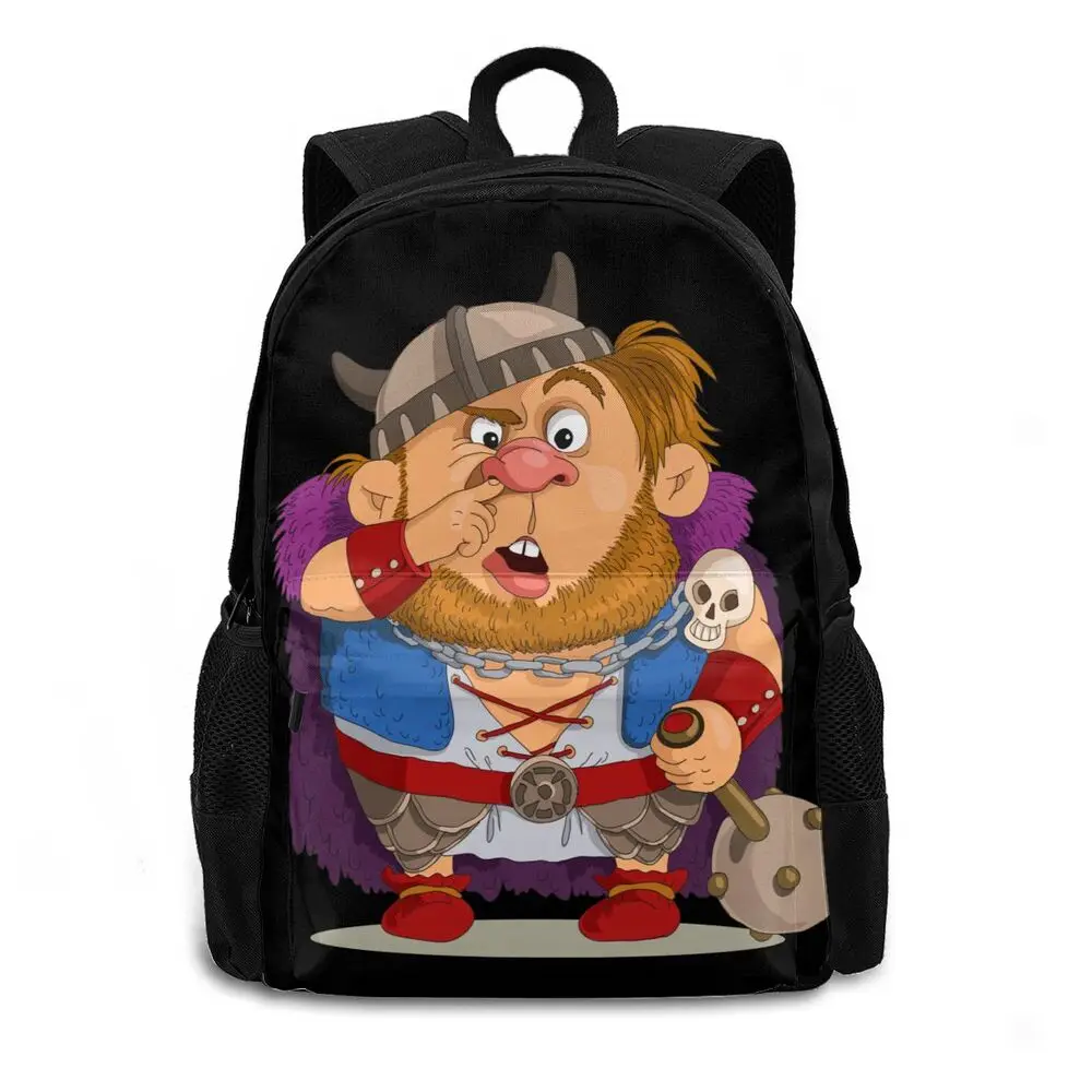 Viking Cartoon Designs School Backpacks
