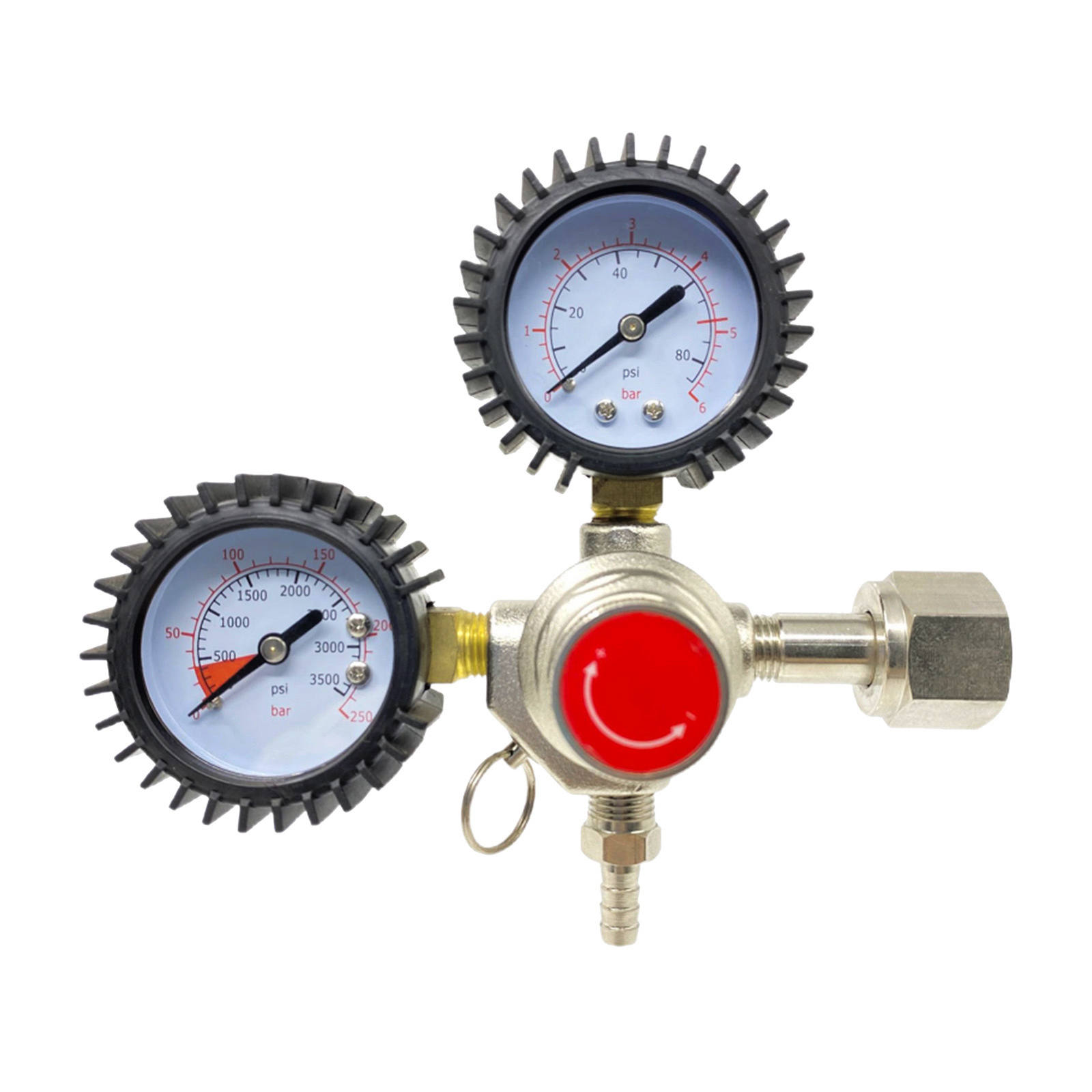 Adjustable Beer Keg CO2 Regulator Safety Pressure Relief Valve 3500 Psi Tank