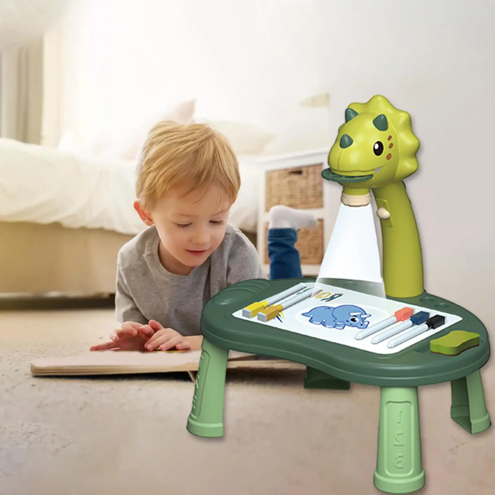 Projection Drawing Board Art Projector Table Paint Tools Toy Smart Sketcher Educational Toy For 3-8 Years Old