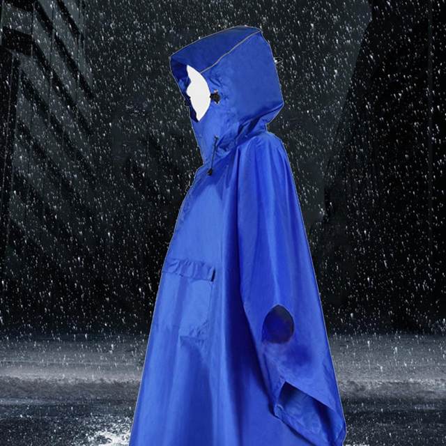 : AIMLYXEE Hooded Rain Poncho Reusable Waterproof Poncho