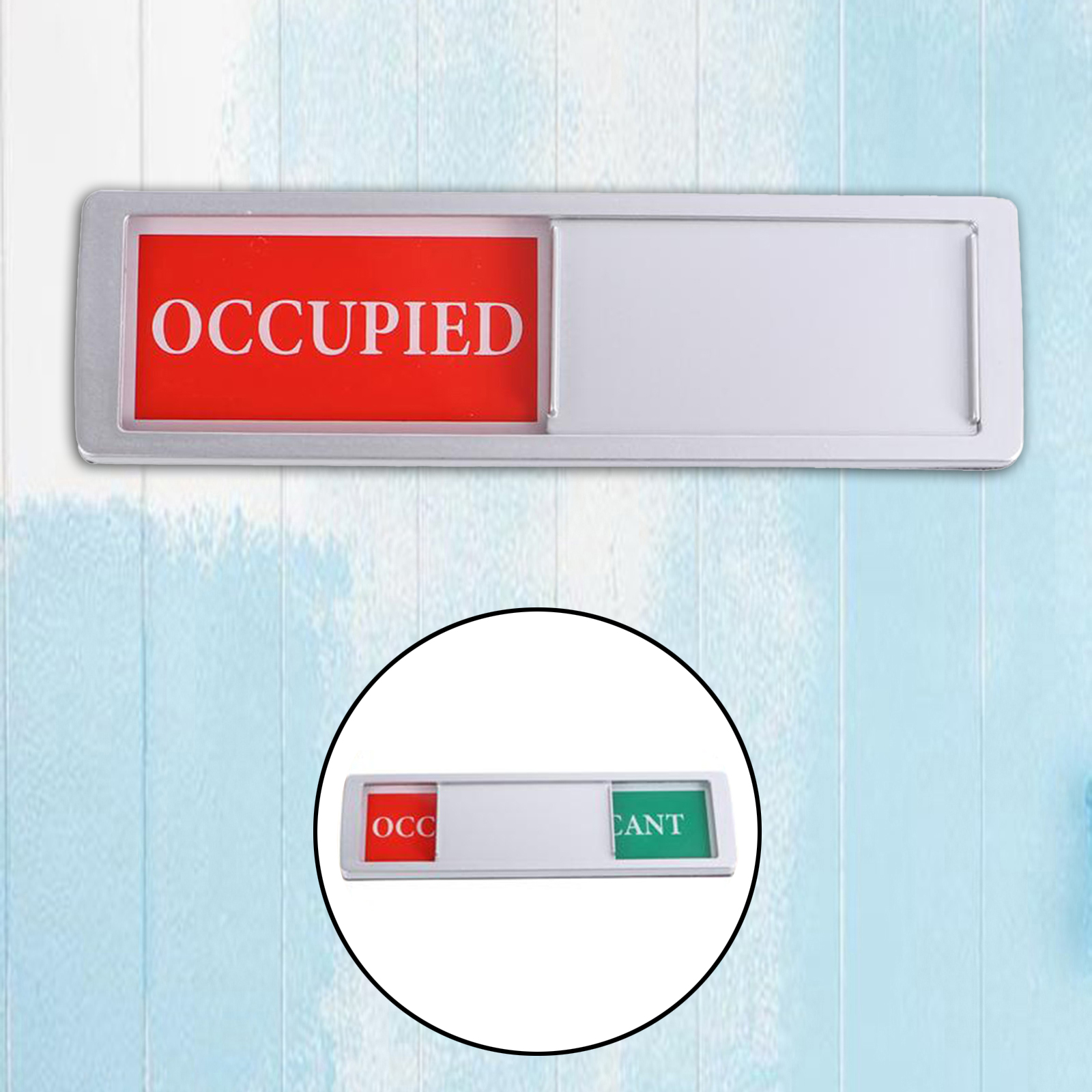 Notice Sign Adhesive Office Door Slider Sign for Office Restroom Conference Privacy Sign Whether Room is Available Or Not